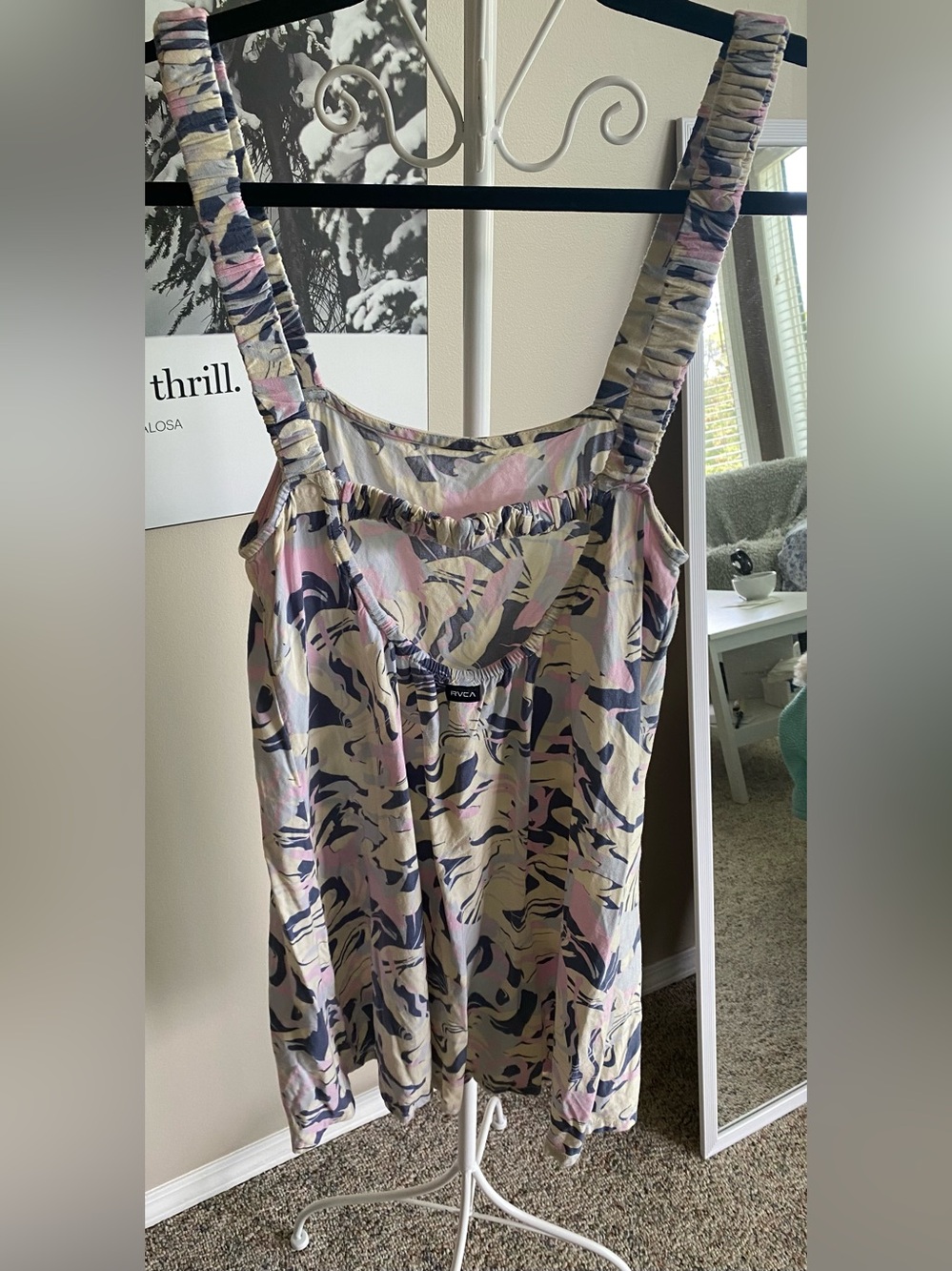 Woman’s RVCA Pastel Abstract Summer Light Cotton Dress